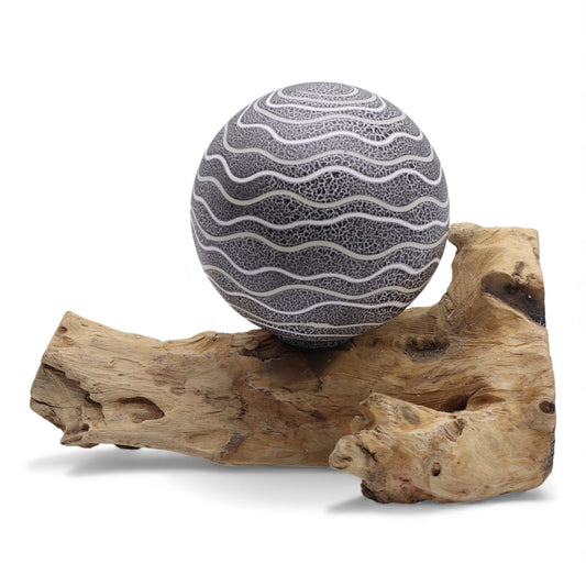 DriftGlow Lamp Grey Luna Shade