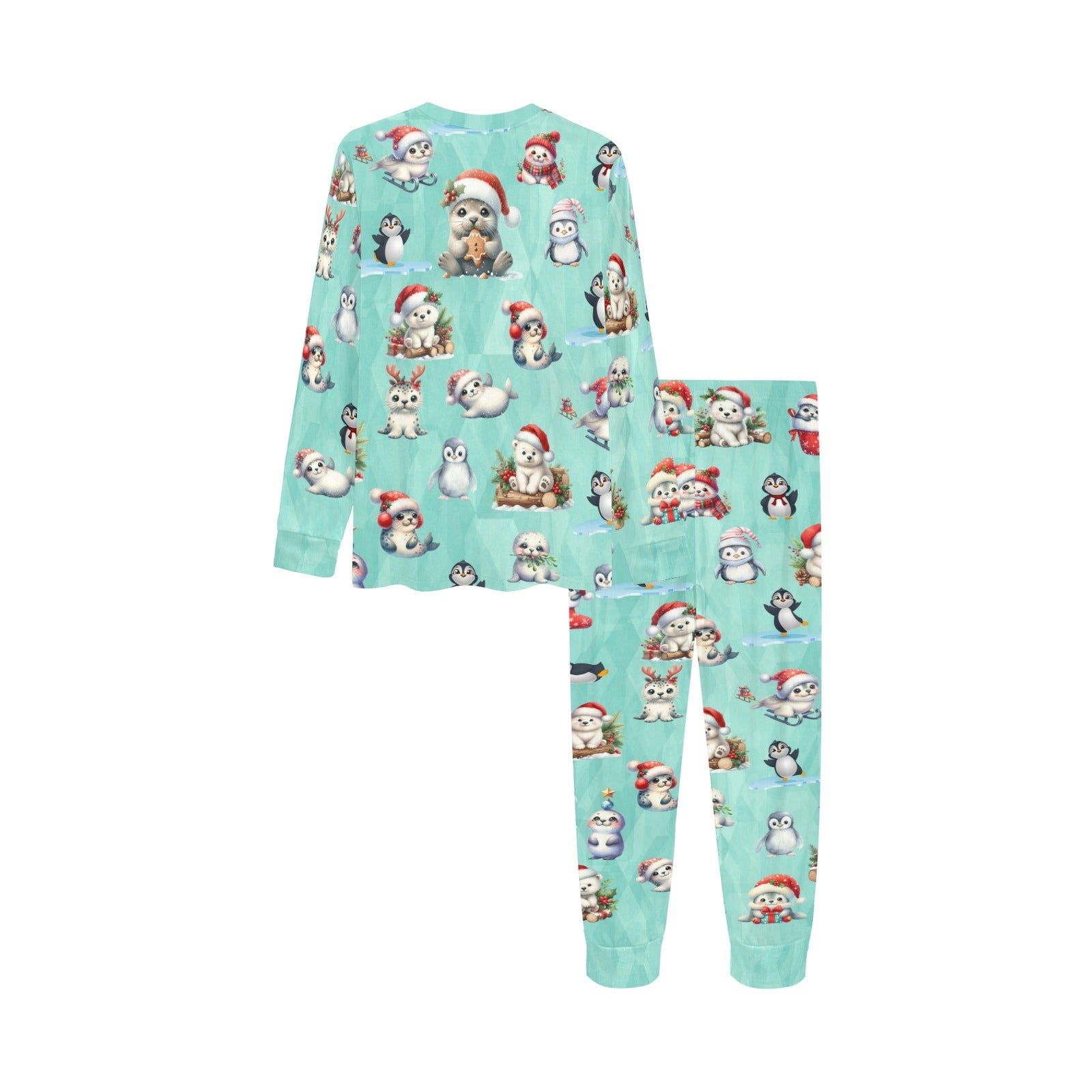 Soft, Comfortable Kids Unisex PJ Set with cute 'Artic Friends at Christmas' Design