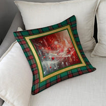 Set of 2 Cushion Covers with Matching (Not Same) Christmassy Designs