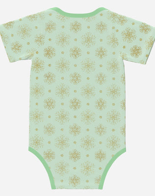 'Jingle All The Way' Reindeer; Super Cute Baby Short Sleeve Romper/Sleepsuit, Eco-Friendly Cotton