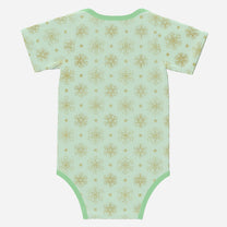 'Jingle All The Way' Reindeer; Super Cute Baby Short Sleeve Romper/Sleepsuit, Eco-Friendly Cotton