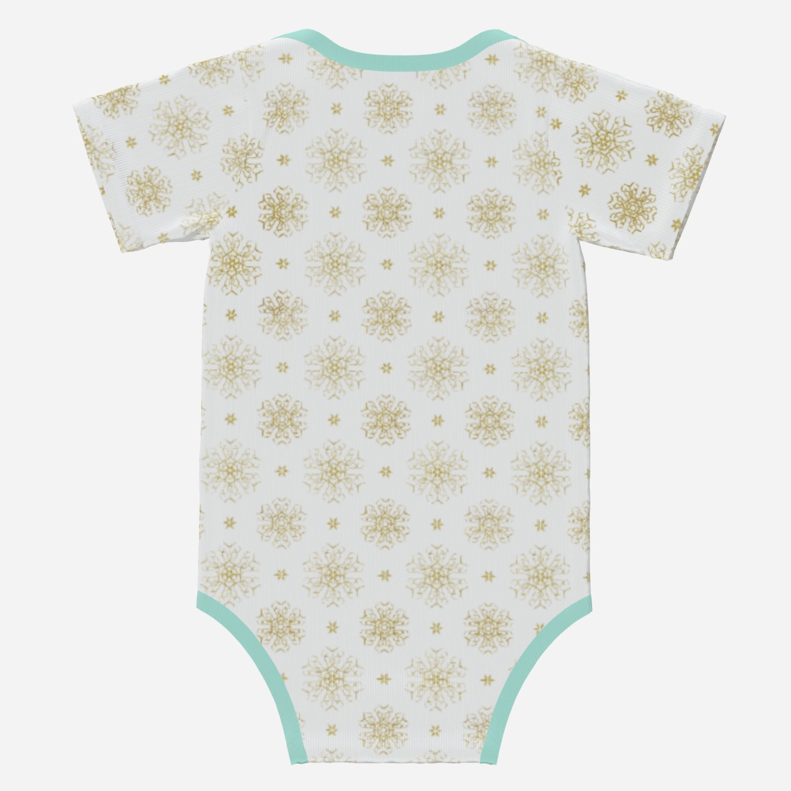 'SNOW CUTE' Adorable Unicorn; Short Sleeve Romper/Sleepsuit, Eco-Friendly Cotton