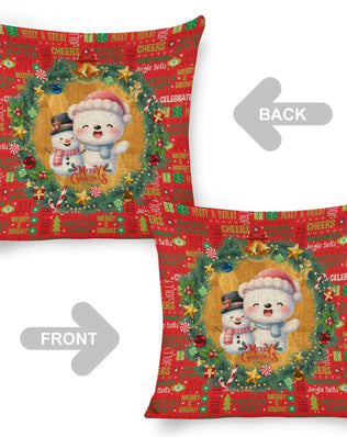 Set of 2 Cute, Colourful, Christmassy Cushion Covers 18