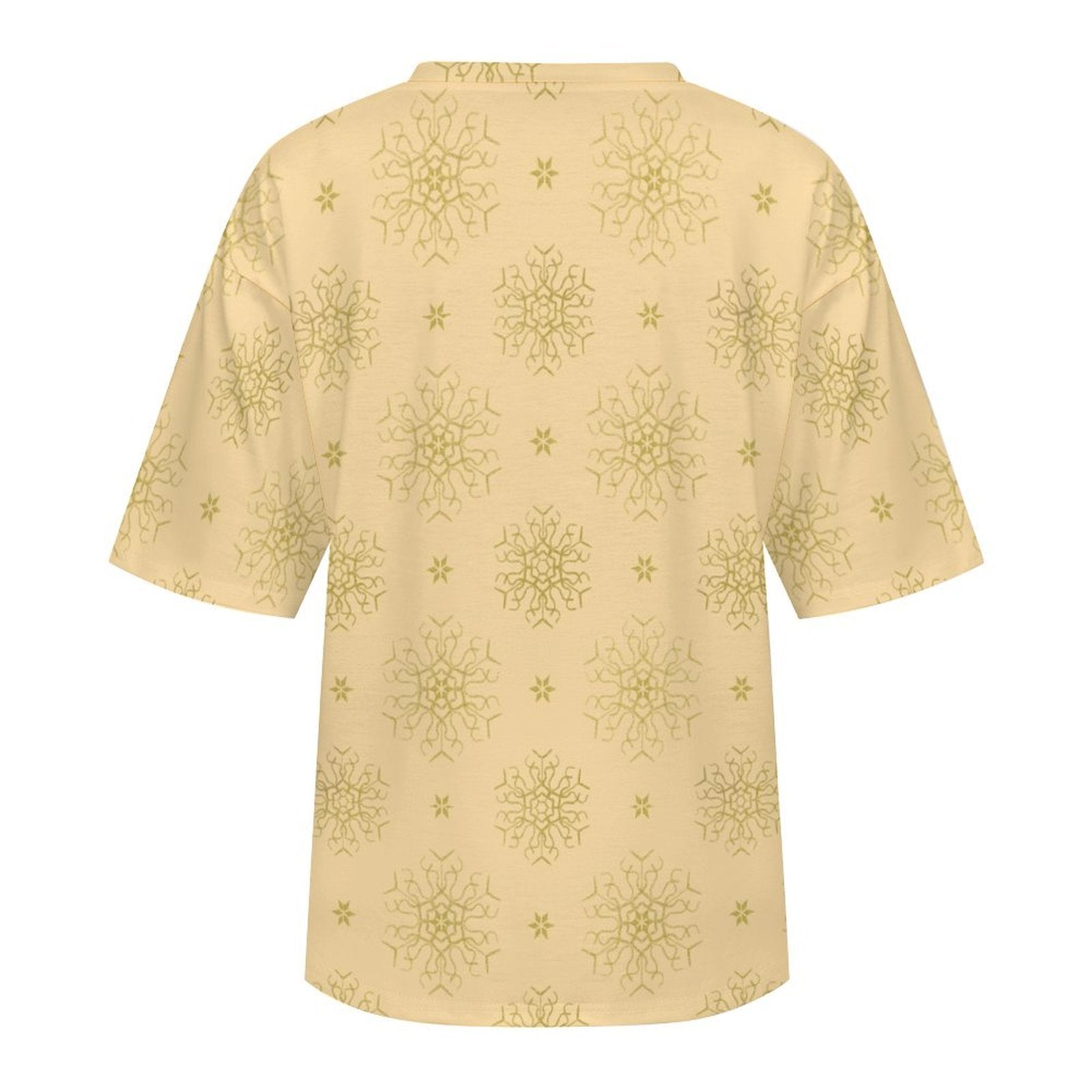 Drop Shoulder Baggy Tee with Cute Christmas Kitties, Loungewear, Casual, Fun