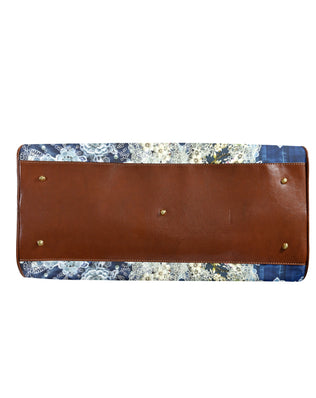 Boho Travel Bag5 Large Capacity Travel Bag-Large (Brown Short Patch) (1737)