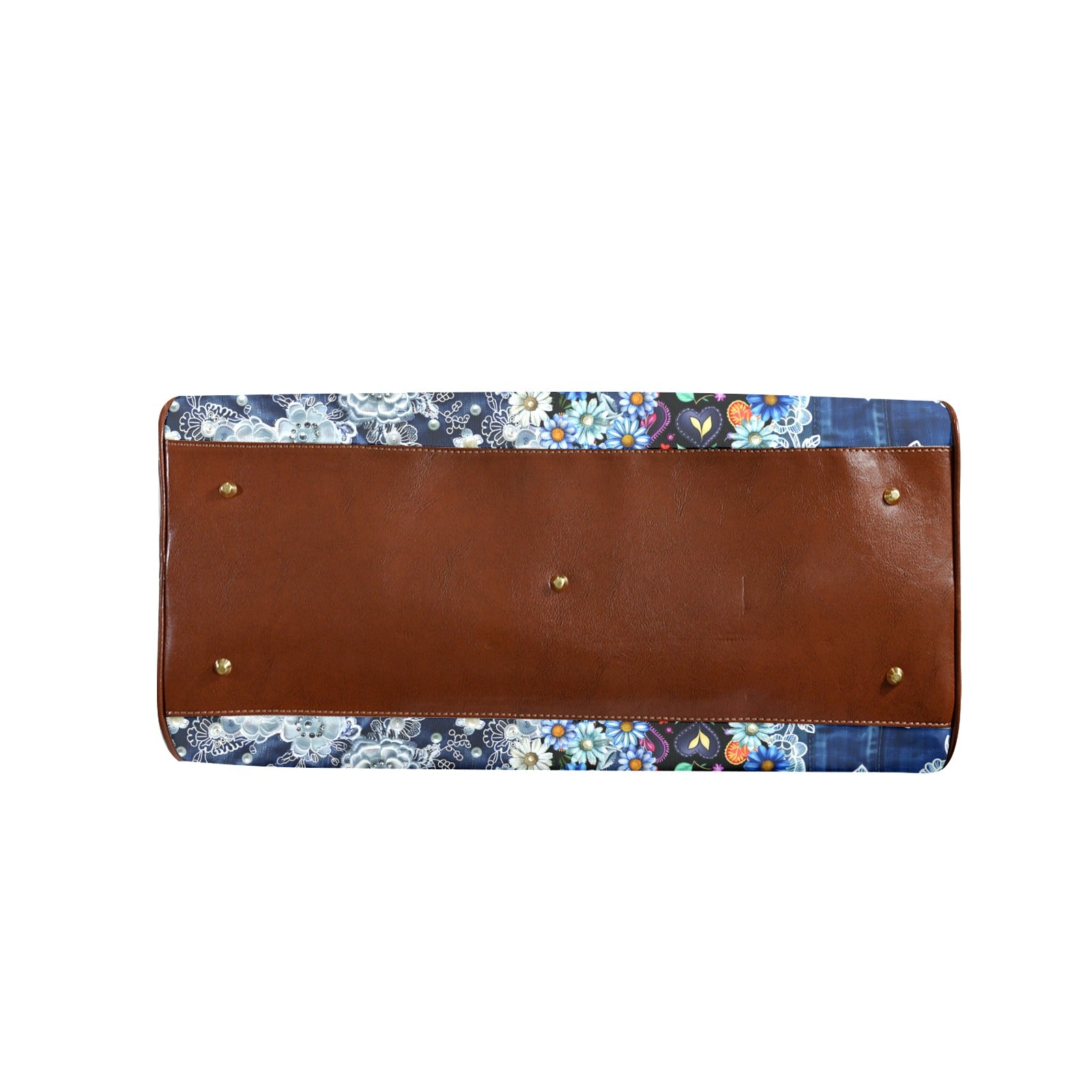 Boho Travel Bag4 Large Capacity Travel Bag-Large (Brown Short Patch) (1737)