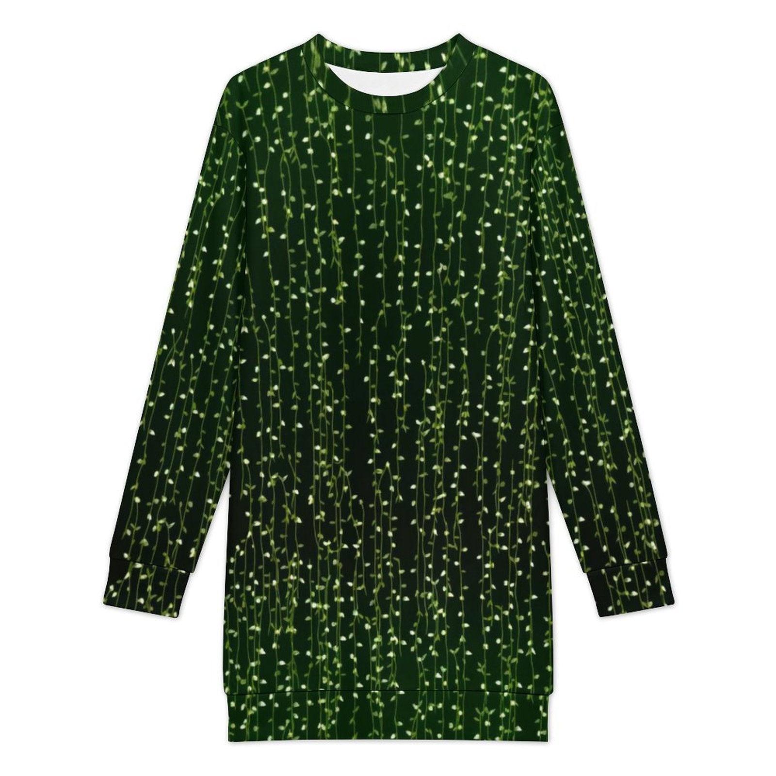 Long Sleeve, Sweatshirt Dress with Festive Christmas Design
