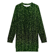 Long Sleeve, Sweatshirt Dress with Festive Christmas Design