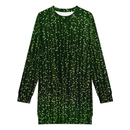 Long Sleeve, Sweatshirt Dress with Festive Christmas Design