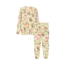 Soft, Comfortable Kids Unisex PJ Set with sweet 'Woodland Friends at Christmas' Design