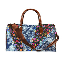 Boho Travel Bag4 Large Capacity Travel Bag-Large (Brown Short Patch) (1737)