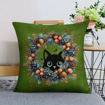 Set of 2 Cushion Covers with Cute Christmas Designs