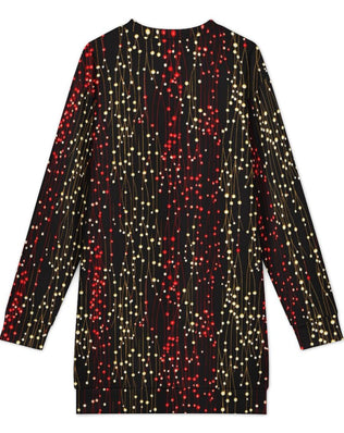 Long Sleeve, Long Length Sweatshirt Dress with Fun Christmas Design