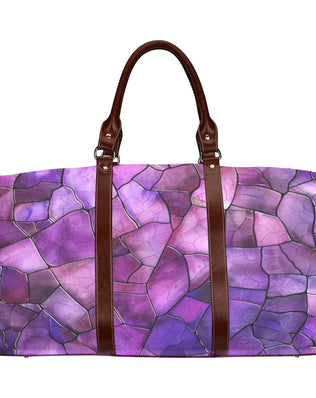 Lilac Purple Shell Waterproof Travel Bag/Small (Model 1639)