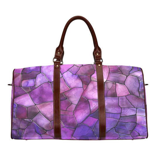 Lilac Purple Shell Waterproof Travel Bag/Small (Model 1639)