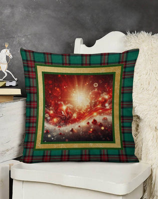 Set of 2 Cushion Covers with Matching (Not Same) Christmassy Designs