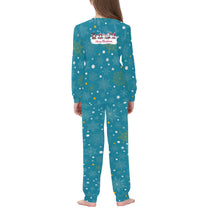 Soft, Comfortable Kids Unisex PJ Set with Fun Winter Merry Christmas Kitties Design
