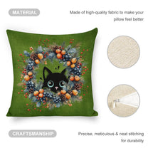 Set of 2 Cushion Covers with Cute Christmas Designs