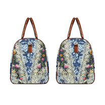 Boho Travel Bag5 Large Capacity Travel Bag-Large (Brown Short Patch) (1737)