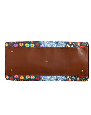 Boho Travel Bag6 Large Capacity Travel Bag-Large (Brown Short Patch) (1737)