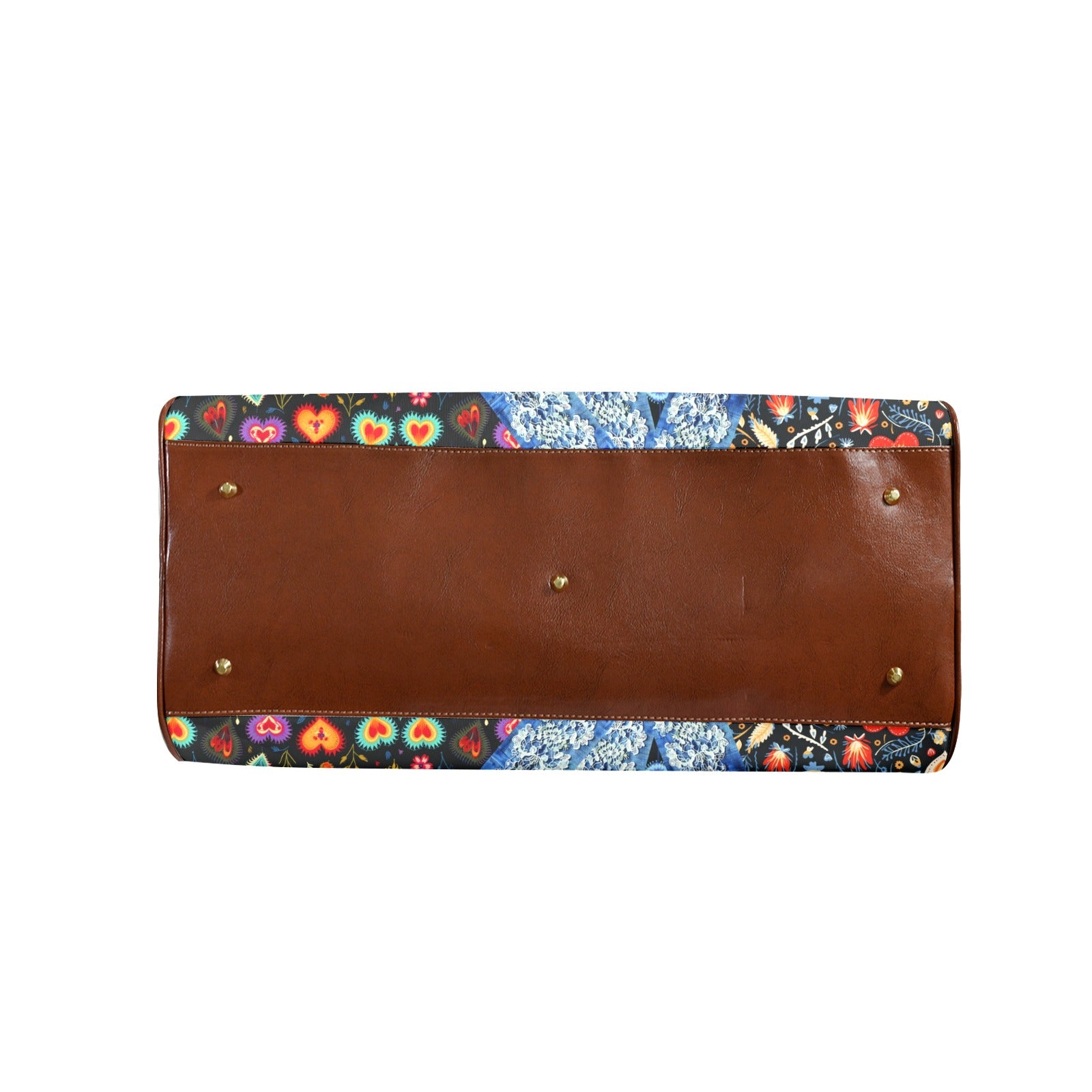 Boho Travel Bag6 Large Capacity Travel Bag-Large (Brown Short Patch) (1737)