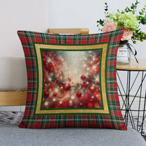 Set of 2 Cushion Covers with Matching (Not Same) Christmassy Designs