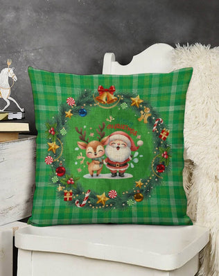 Set of 2 Cute, Colourful, Christmassy Cushion Covers