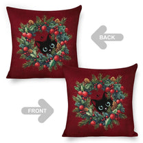 Set of 2 Cushion Covers with Cute Christmas Designs