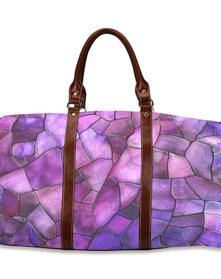 Lilac Purple Shell Waterproof Travel Bag/Small (Model 1639)