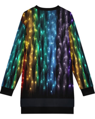 Long Sleeve, Sweatshirt Dress with Festive Christmas Design