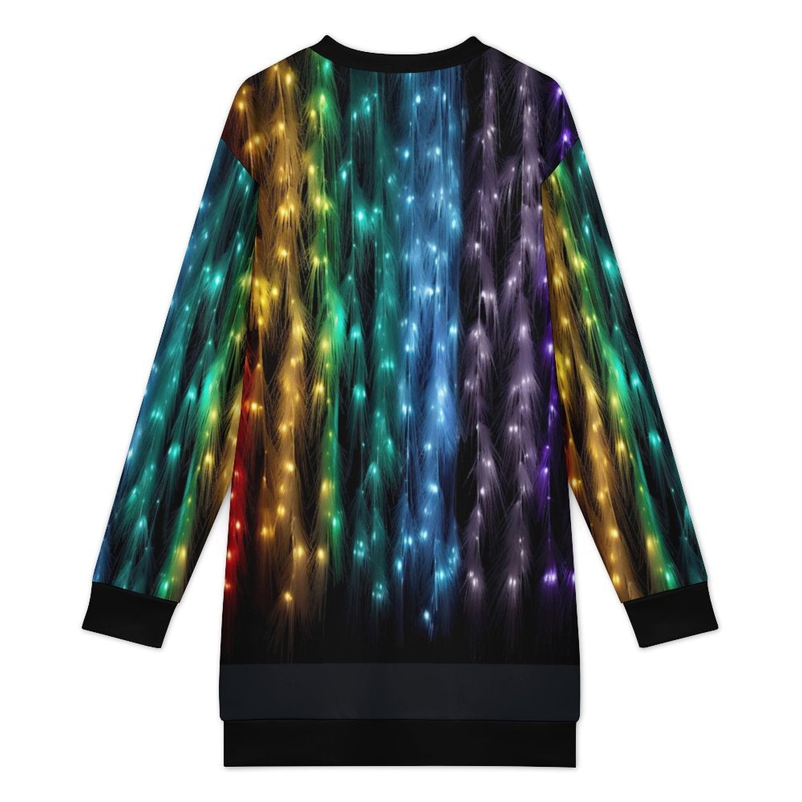 Long Sleeve, Sweatshirt Dress with Festive Christmas Design