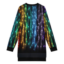 Long Sleeve, Sweatshirt Dress with Festive Christmas Design