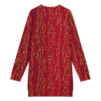 Long Sleeve, Long Length Sweatshirt Dress with Fun Christmas Design