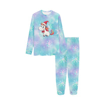 Soft, Comfortable Kids Unisex PJ Set with Cute Christmas Unicorn