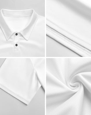 Pique Polo Shirt with Buttons, in a Variety of Ice Cool Designs