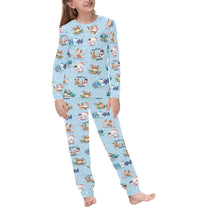 Snow Friends (Blue) - 6118 Kids' All Over Print Pajama Set