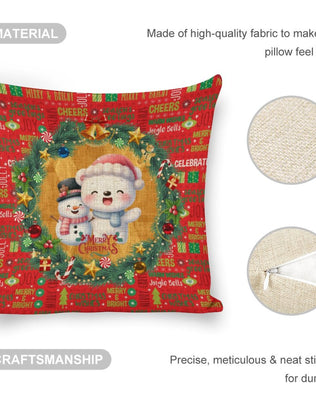 Set of 2 Cute, Colourful, Christmassy Cushion Covers 18