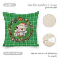Set of 2 Cute, Colourful, Christmassy Cushion Covers