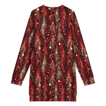 Long Sleeve, Sweatshirt Dress with Festive Christmas Design