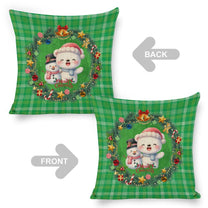 Set of 2 Cute, Colourful, Christmassy Cushion Covers