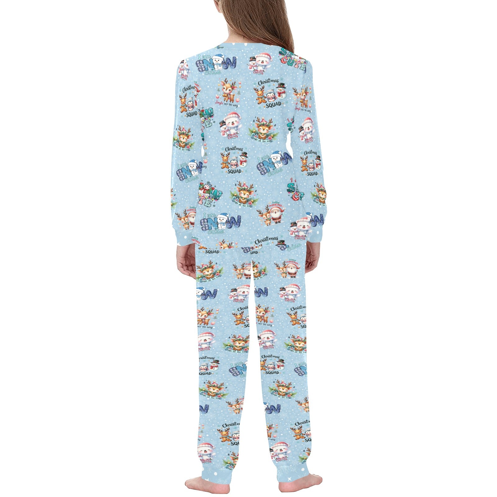 Snow Friends (Blue) - 6118 Kids' All Over Print Pajama Set