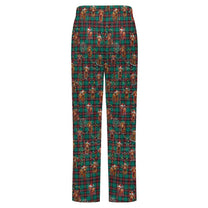 Fleecy Feel Loungewear /  PJ Bottoms with Highland Cattle on Tartan