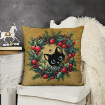 Set of 2 Cushion Covers with Cute Christmas Designs