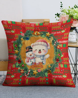 Set of 2 Cute, Colourful, Christmassy Cushion Covers 18