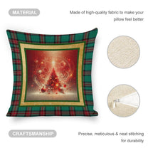 Set of 2 Cushion Covers with Matching (Not Same) Christmassy Designs