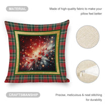 Set of 2 Cushion Covers with Matching (Not Same) Christmassy Designs