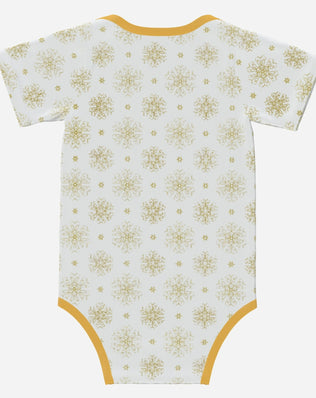 'CHRISTMAS CUTIE' Highland Cows; Short Sleeve Romper/Sleepsuits, Eco-Friendly Cotton