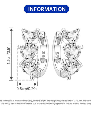 CYMYSS 2025 New 925 Sterling Silver Blue Heart Drop Earring Boutique Wedding Birthday Party Gift Jewellery Zircon Women Earrings