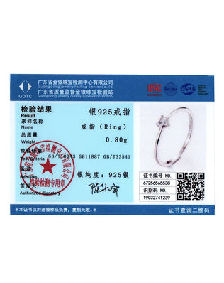 BAMOER Solid 925 Sterling Silver Mini Heart Ring, Gold Plated, With Pavé CZ, 2 Styles