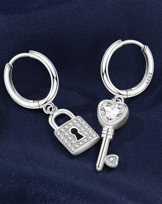 CYMYSS 2025 New 925 Sterling Silver Blue Heart Drop Earring Boutique Wedding Birthday Party Gift Jewellery Zircon Women Earrings